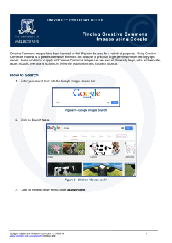 How to Search Finding Creative Commons Images using Google