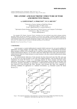 THE ATOMIC AND ELECTRONIC STRUCTURE OF PURE