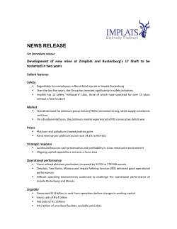 NEWS RELEASE