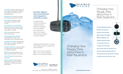 Changing How People Think About Flow in Reef Aquariums