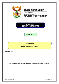 NATIONAL SENIOR CERTIFICATE GRADE 12