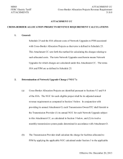 Cross-Border Allocation Projects Revenue
