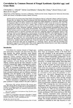 Coevolution by Common Descent of Fungal