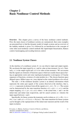 Basic Nonlinear Control Methods