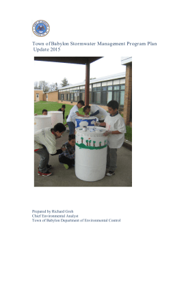 Stormwater Management Program Plan Update