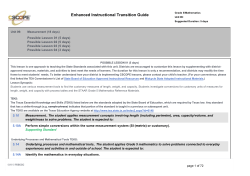 Measurement Lesson Idea 1