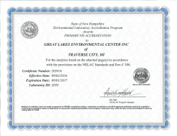 nelap accredited - Great Lakes Environmental Center