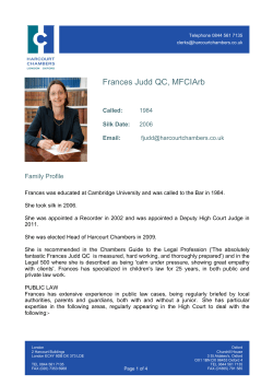 PDF Profile - Harcourt Chambers