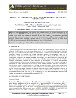 production of cellulase using cheap substrates by solid state