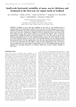 Small-scale horizontal variability of snow, sea