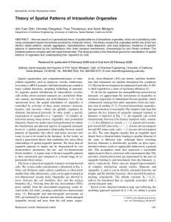 Theory of Spatial Patterns of Intracellular Organelles
