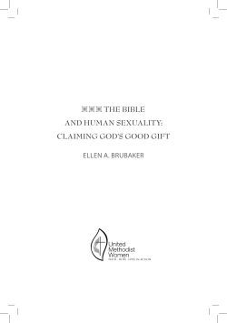 The Bible and Human Sexuality