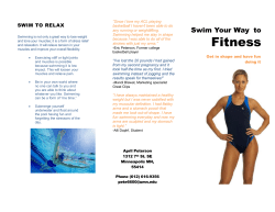 Swimming Brochure