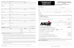 Employment Application