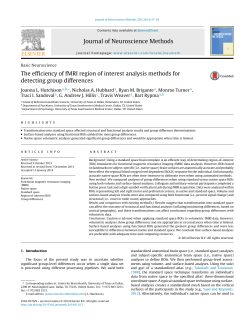 The efficiency of fMRI region of interest analysis methods for