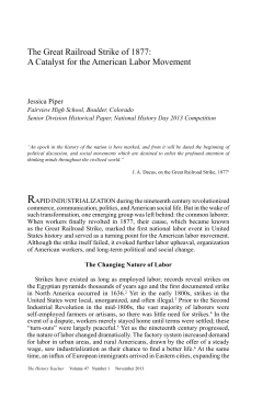 The Great Railroad Strike of 1877