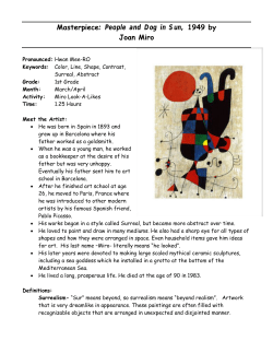 Masterpiece: People and Dog in Sun, 1949 by Joan Miro