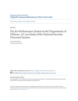 Pay-for-Performance System in the Department of Defense