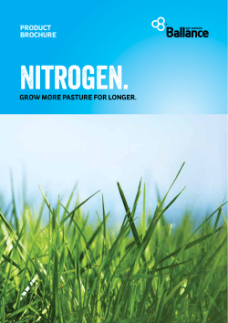 Nitrogen. - Ballance Agri