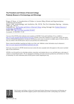 Kings of Stone: A Consideration of Stelae in Ancient Maya Ritual