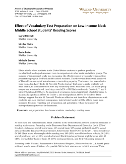 Effect of Vocabulary Test Preparation on Low