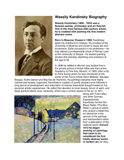 Wassily Kandinsky Biography