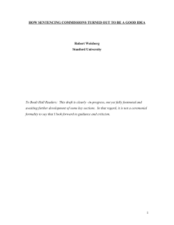 how sentencing commissions turned out to be a