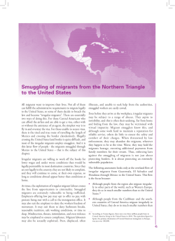 Smuggling of migrants from the Northern Triangle to the United States