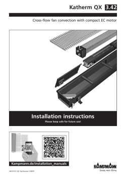 Katherm QX - installation manual