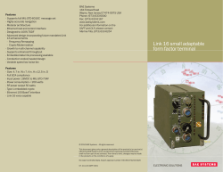 Link 16 small adaptable form factor terminal brochure