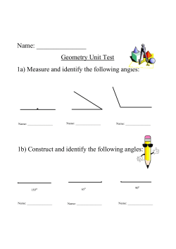 Geometry Practise Questions
