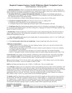 Mountaineers approved compass