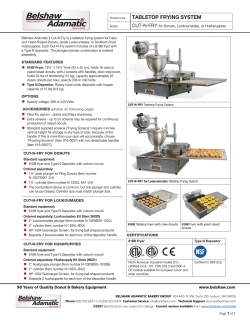 tabletop frying system