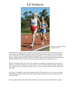 Ed Whitlock - Ontario Masters Athletics