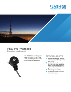 PEC 510 Photocell - Flash Technology