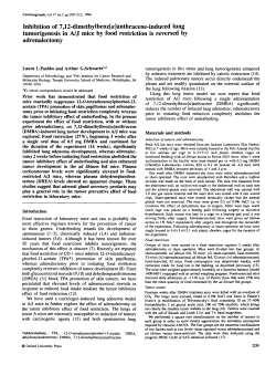 Inhibition of 7, 12-dimethylbenz [&alpha;] anthracene