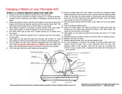 How to Change a Paymaster 875 Ribbon