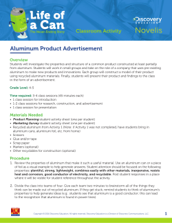 Aluminum Product Advertisement