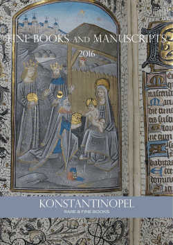 KONSTANTINOPEL FINE BOOKS and manuscripts