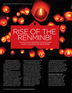 rise of the renminbi - Association of Corporate Treasurers