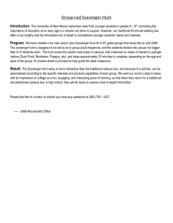 Group‐Led Scavenger‐Hunt