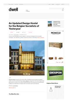 Slideshow: An Updated Design Hostel for the Belgian Socialists of