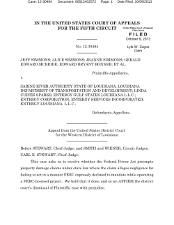 Simmons et al v Sabine River Authority