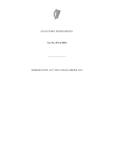 (VISAS) ORDER 2014 - Irish Statute Book