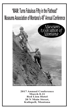 MAM program 2017 Ver2.cdr - Museums Association of Montana