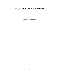 Models of the Mind