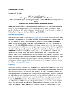 FOR IMMEDIATE RELEASE