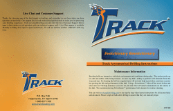 Track Asymmetrical Drilling Instructions