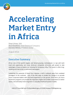 Africa—one of the world`s largest, and fastest growing, marketplaces
