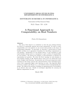A Functional Approach to Computability on Real Numbers